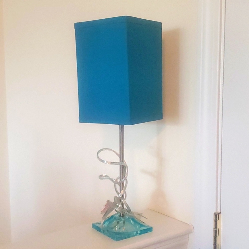 Teal lamp